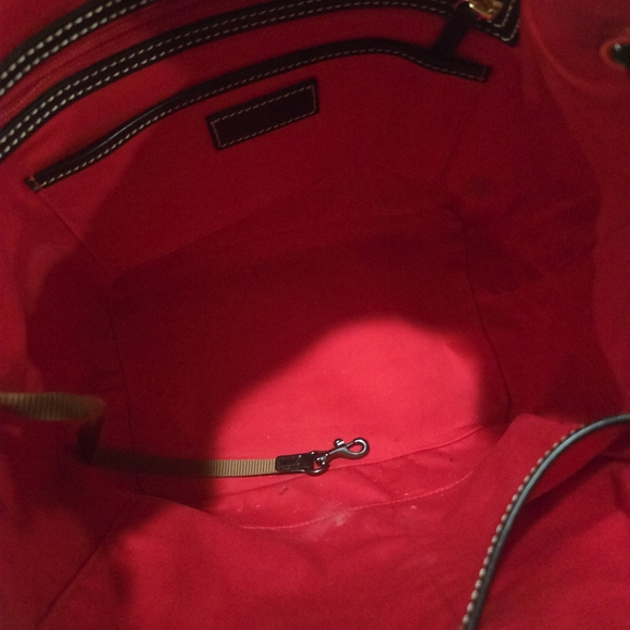 Dooney & Bourke Multicolor Plume Drawstring Bucket Bag - Picture 8 of 11